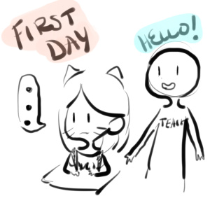 Neko Gal's First Day Of School!