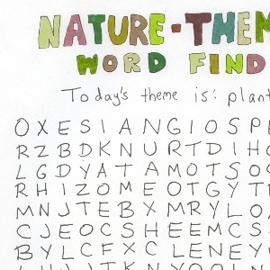 Nature-Themed Word Find: Plants!