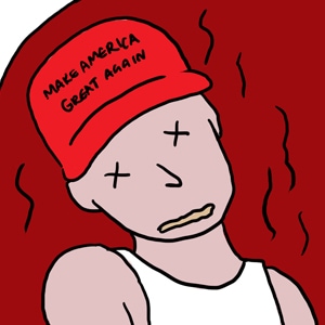 Jeffrey watches Trump's inauguration