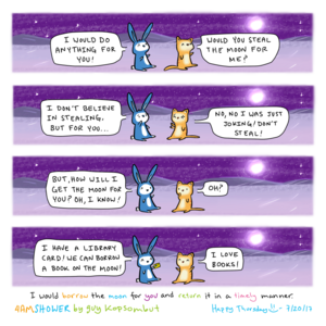 to the moon and back.