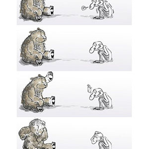 Bear & Monkey (クマとサル)