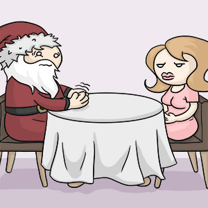 Santa goes on a date