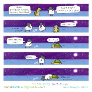sleep routine.