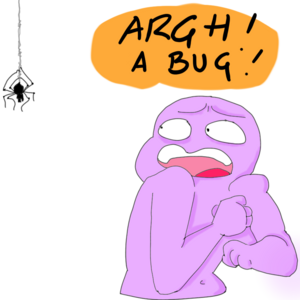 Typical comic strip #5: Fear of bugs
