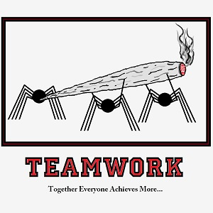 Teamwork...