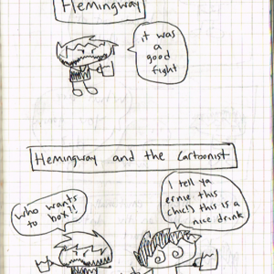 Hemingway and the Cartoonist