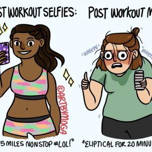 Post Workout Selfies