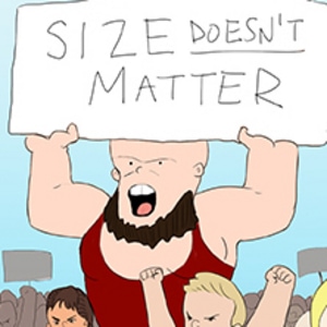 Giant Dwarf Protests for Little People Rally