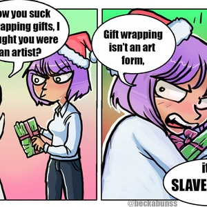Christmas Comics - 3 Wrapping