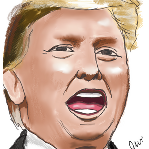 Trump - painting practice