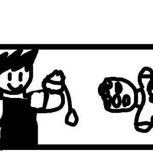 messing with my pet rock