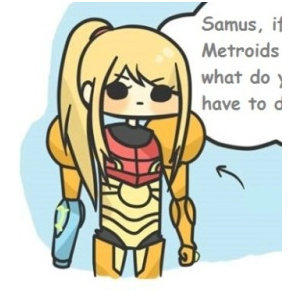 Samus as a child.