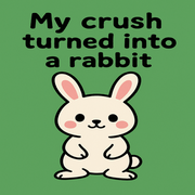 My crush turned into a rabbit 
