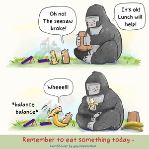 A good meal goes a long way.