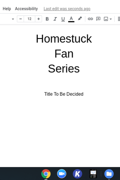 Homestuck Fan Series (Title To Be Decided)