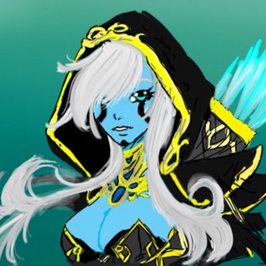 Ashe (League of Legends with blue skin)