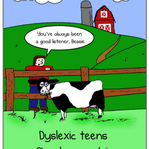 Dyslexic teens