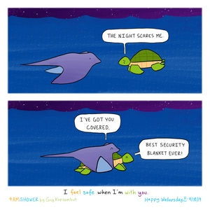 The night sky.