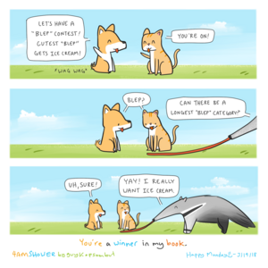 you're cute.