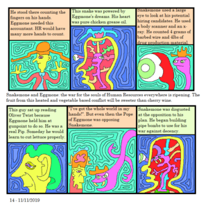 He stood there Counting