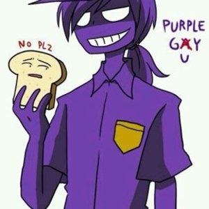 Purple guy art