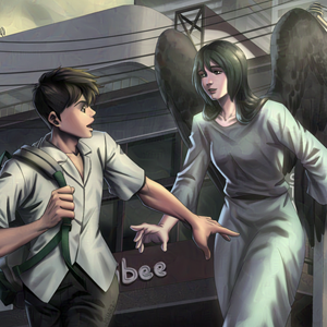 The Angel with Black Wings 10 Year Anniversary Illustration