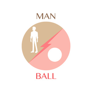 man vs ball