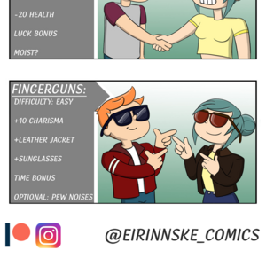 Handshakes vs Fingerguns