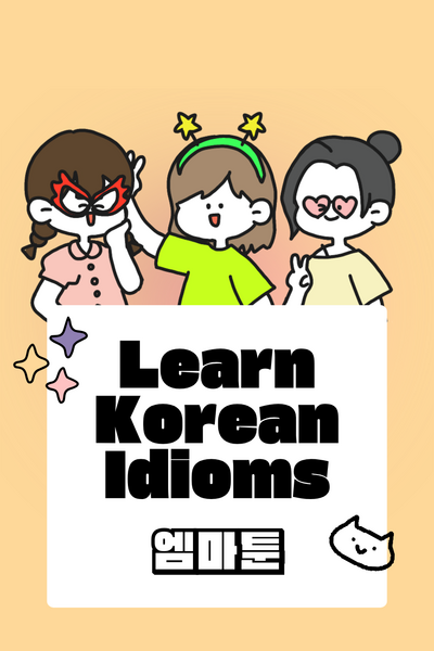 Learn Korean Idioms 엠마툰