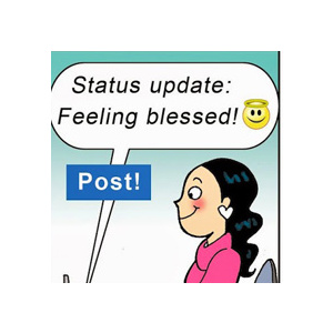 Stages of grief on facebook