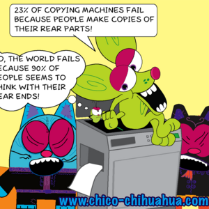 Copying machine vs smart Chihuahua