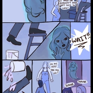 A house haunted by...humans? With paint?