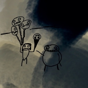 Balloons with friends 