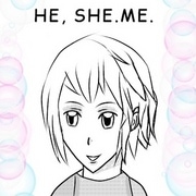 HE, SHE. ME.