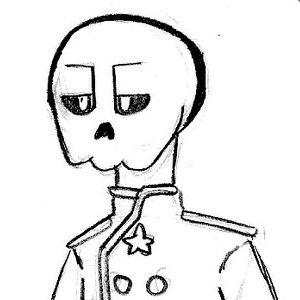 Sugar the skeleton soldier