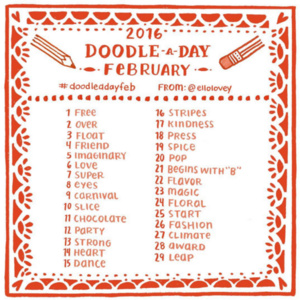 Doodle A Day | February | By @ELLOLOVEY