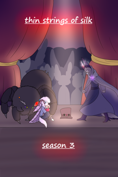 thin strings of silk