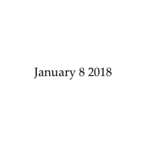 January 8 2018