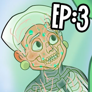 Parte 3 - Vermelha com bolinhas verdes