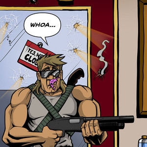 But The Mysterious Stranger Shot Second