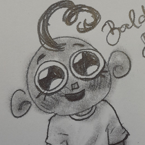 Emmie the Bald Baby