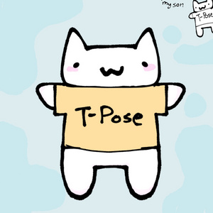 T-posing cat