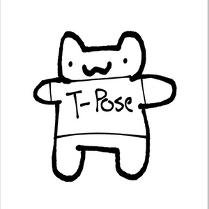 T-posing cat